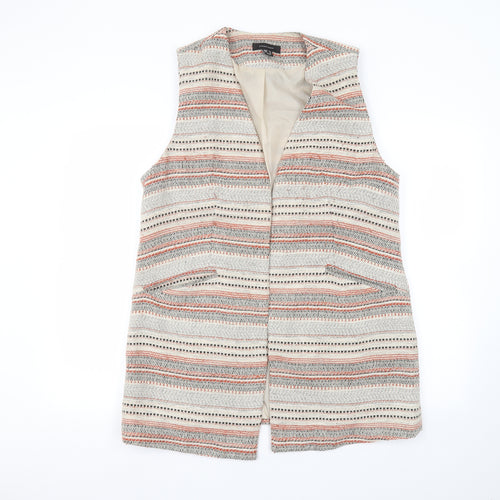 Atmosphere Womens Beige Striped  Jacket  Size 16