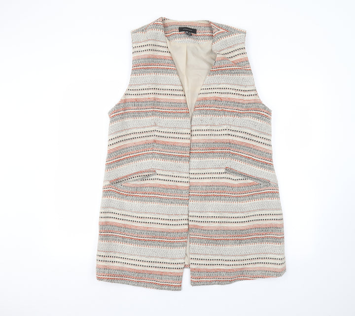 Atmosphere Womens Beige Striped  Jacket  Size 16