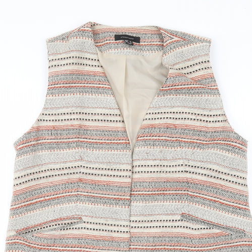 Atmosphere Womens Beige Striped  Jacket  Size 16
