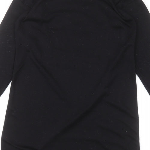 George Girls Black   Basic T-Shirt Size 10-11 Years