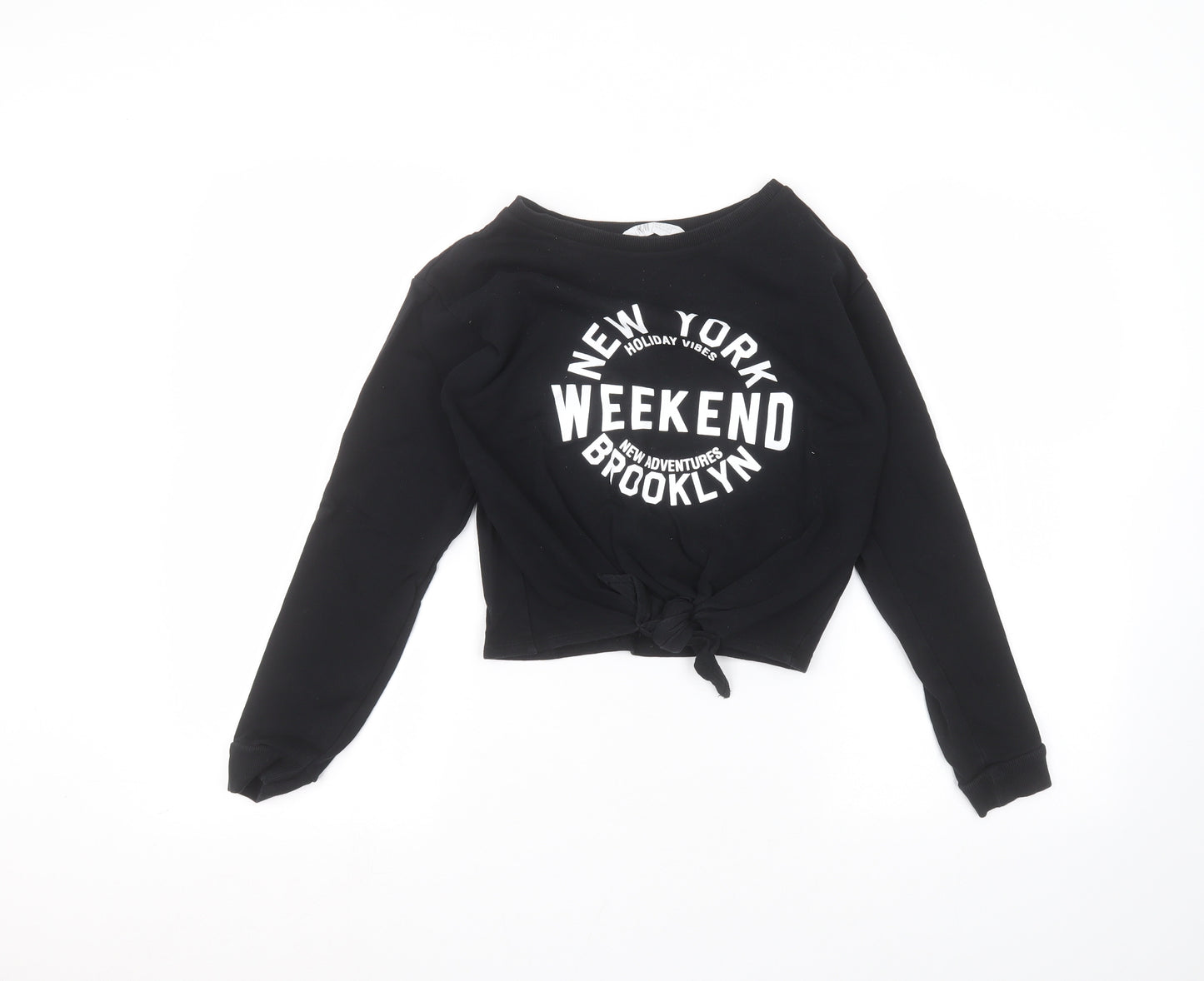 H&M Girls Black   Pullover Jumper Size 11-12 Years