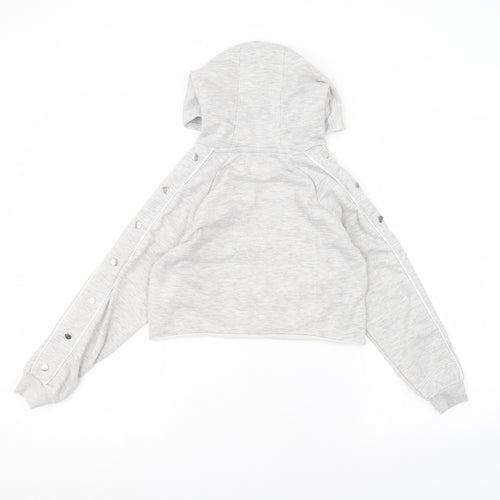 Active Girls Grey   Pullover Hoodie Size 10-11 Years