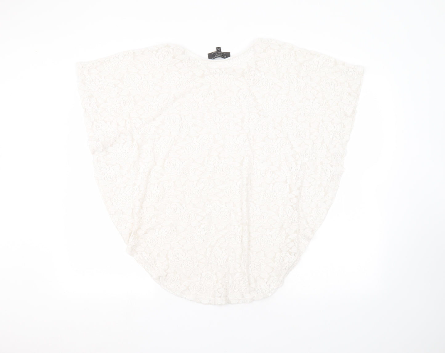 Pussycat Womens White   Basic T-Shirt Size 14