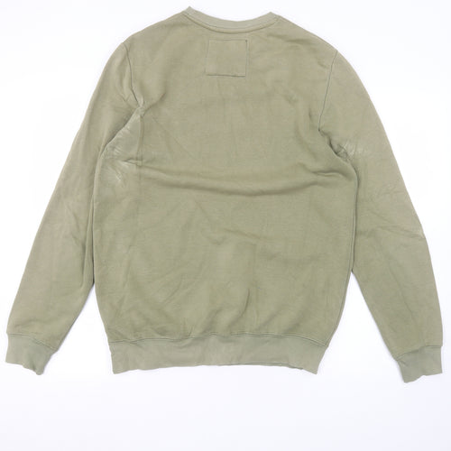 Pull&Bear Mens Green   Pullover Jumper Size M
