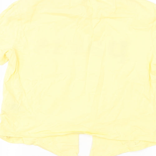 H&M Womens Yellow   Basic T-Shirt Size XS