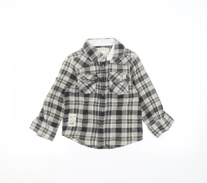 TU Boys Green   Basic Button-Up Size 5 Years