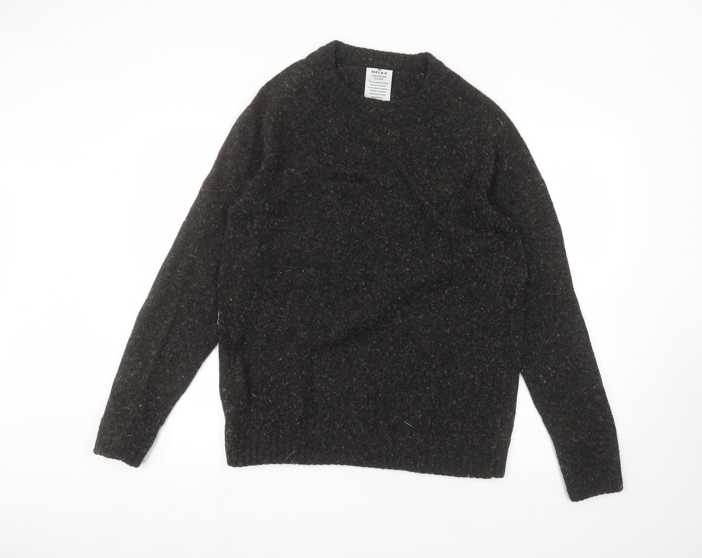Melka Womens Black   Pullover Jumper Size L