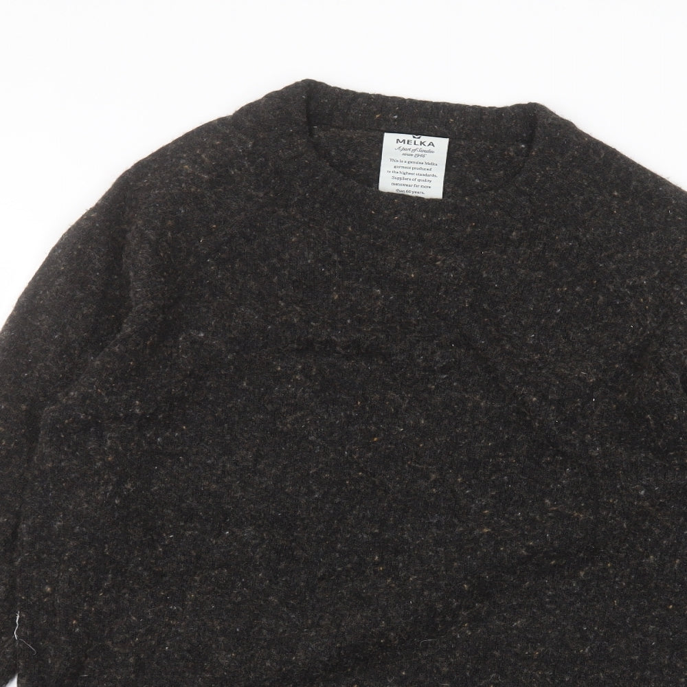 Melka Womens Black   Pullover Jumper Size L