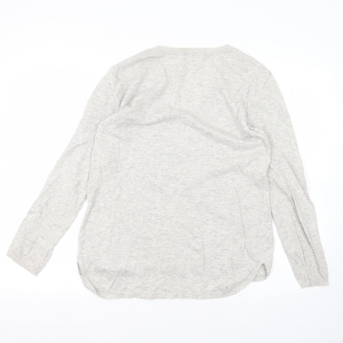 H&M Womens White   Pullover Jumper Size XS
