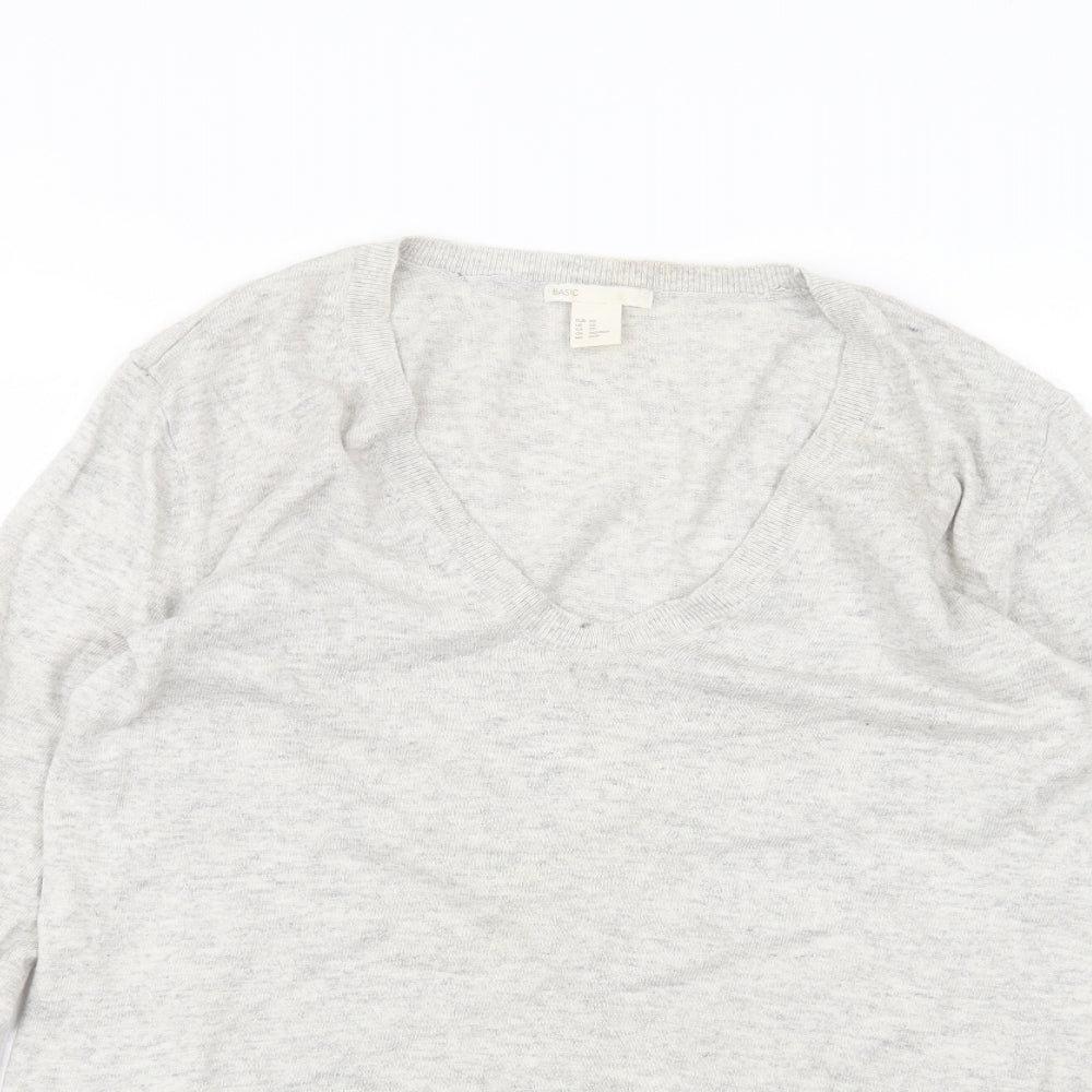 H&M Womens White   Pullover Jumper Size XS