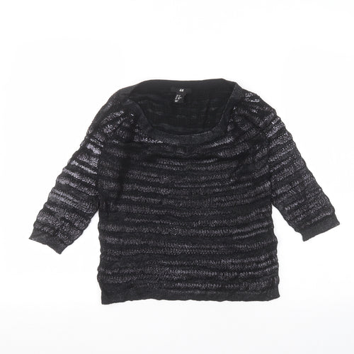 H&M Womens Black   Basic T-Shirt Size XS