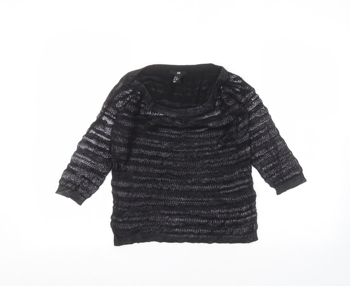 H&M Womens Black   Basic T-Shirt Size XS