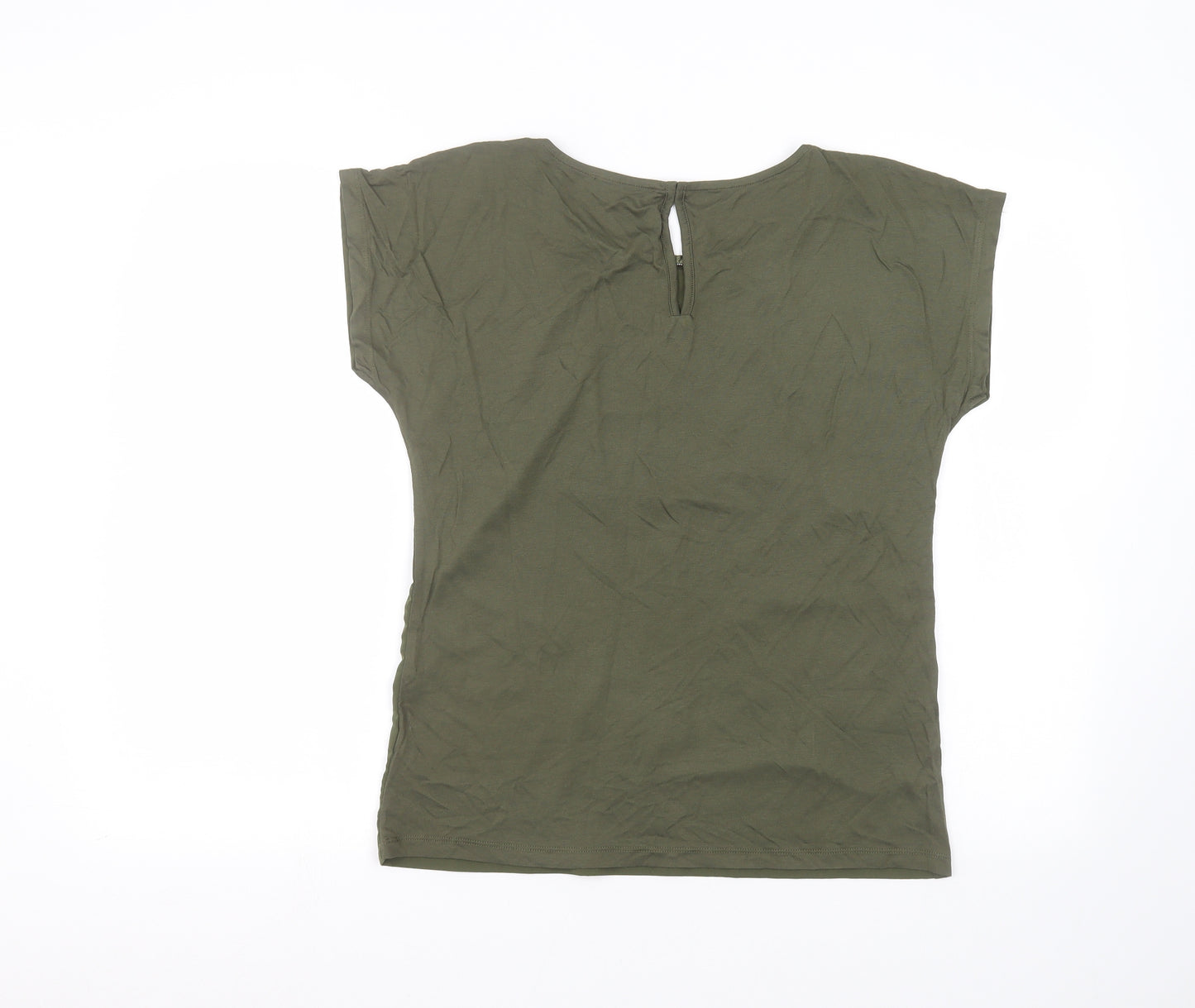 RESERVED Womens Green   Basic T-Shirt Size XS