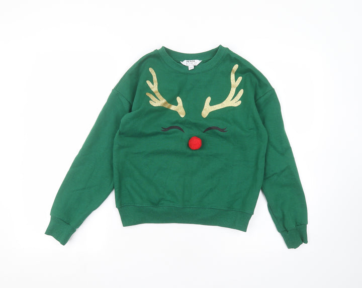 Dorothy Perkins Womens Green Pullover Jumper Size 4