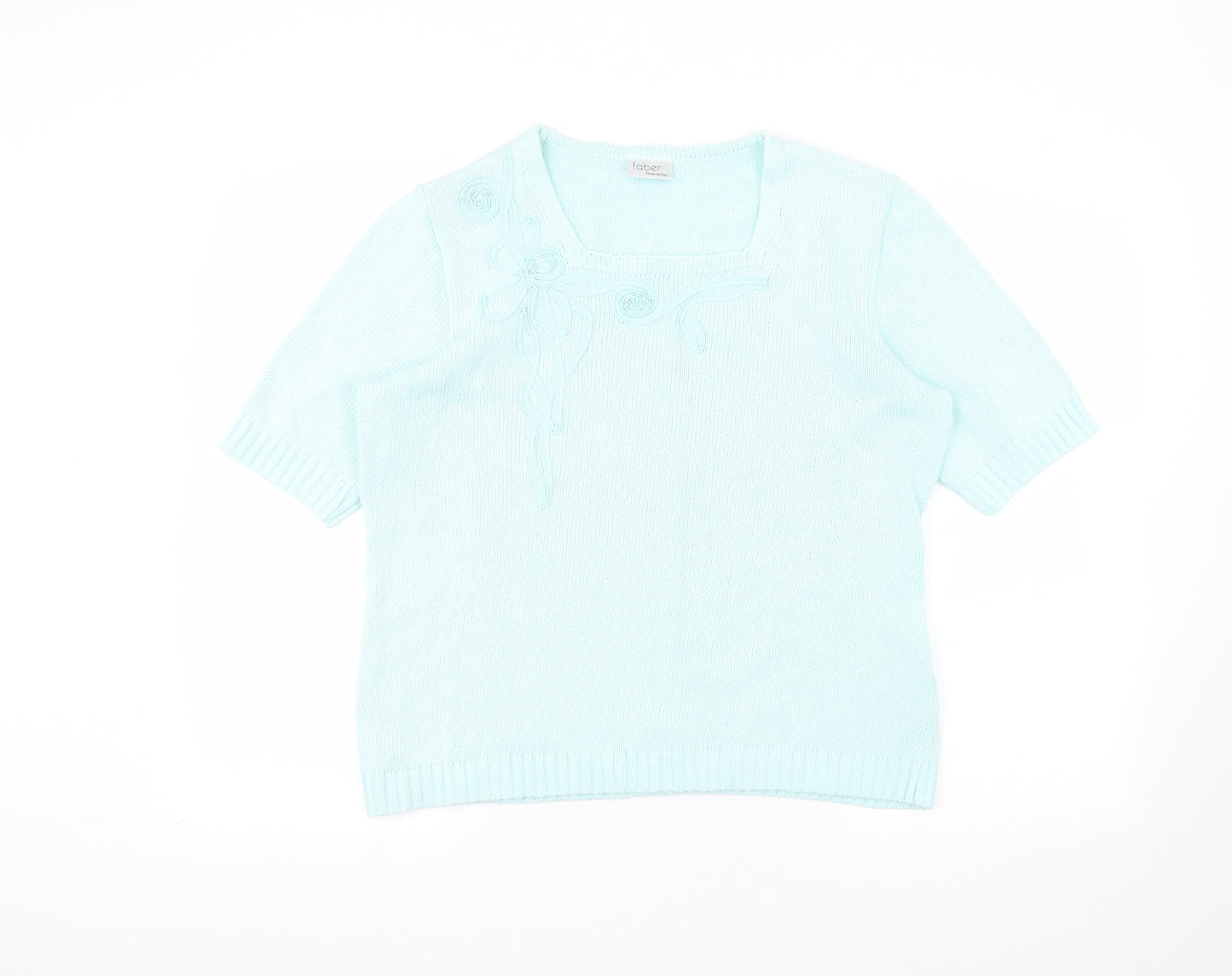 Faber Womens Blue   Pullover Jumper Size 14