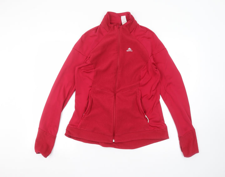 DECATHLON Womens Pink   Full Zip Jumper Size L