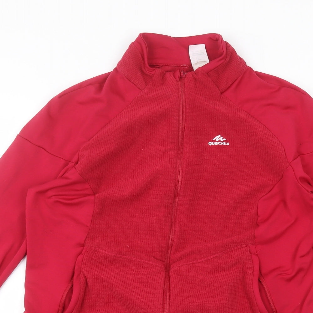 DECATHLON Womens Pink   Full Zip Jumper Size L