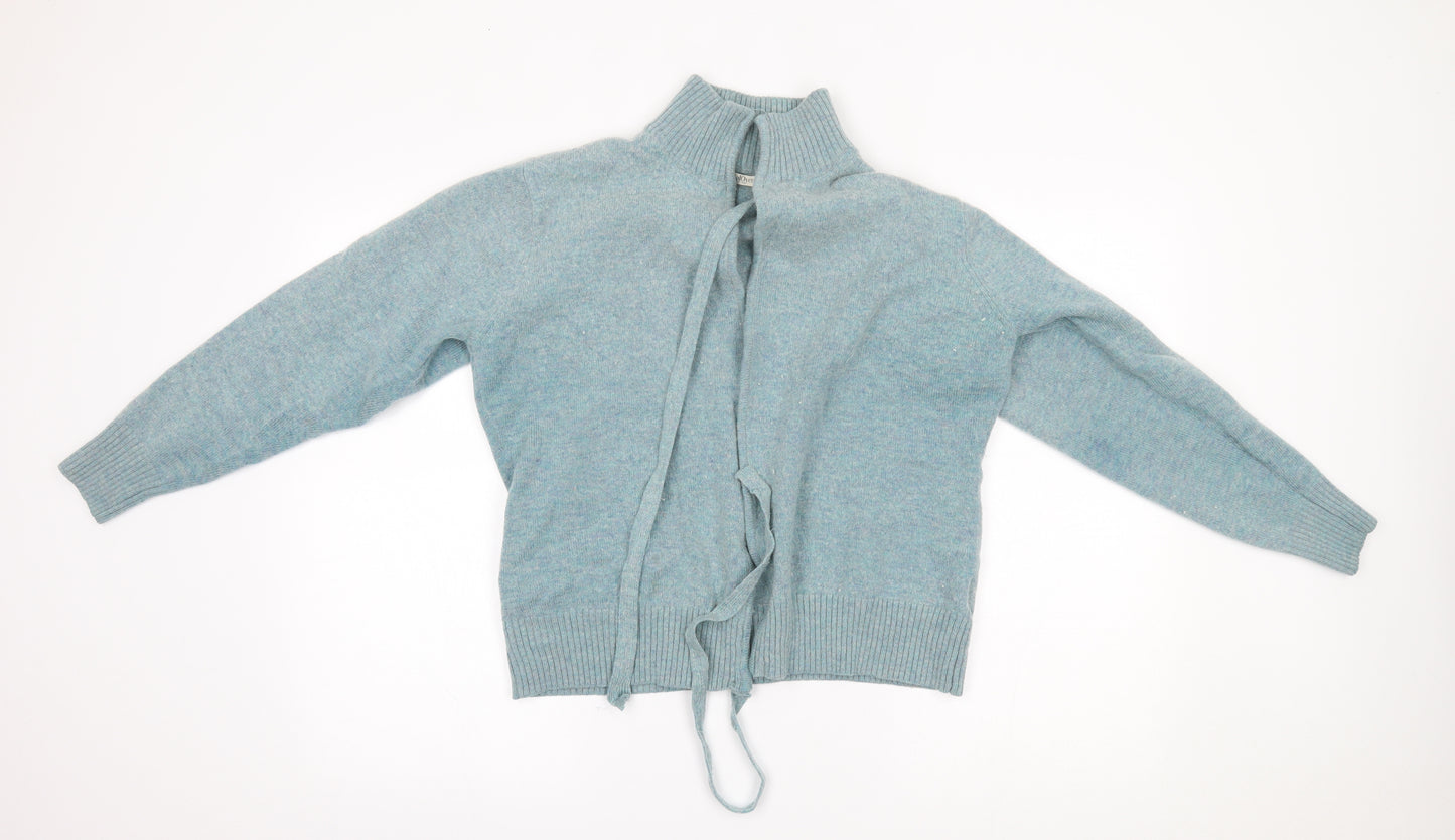 Woolovers Womens Blue   Cardigan Jumper Size XL