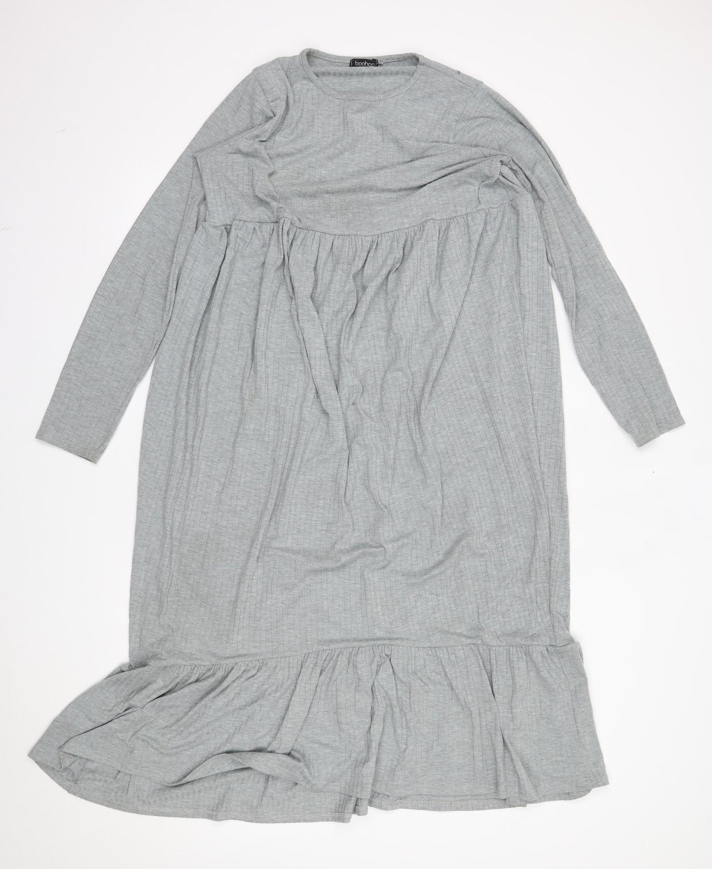 Boohoo Womens Grey   Jumper Dress  Size 16