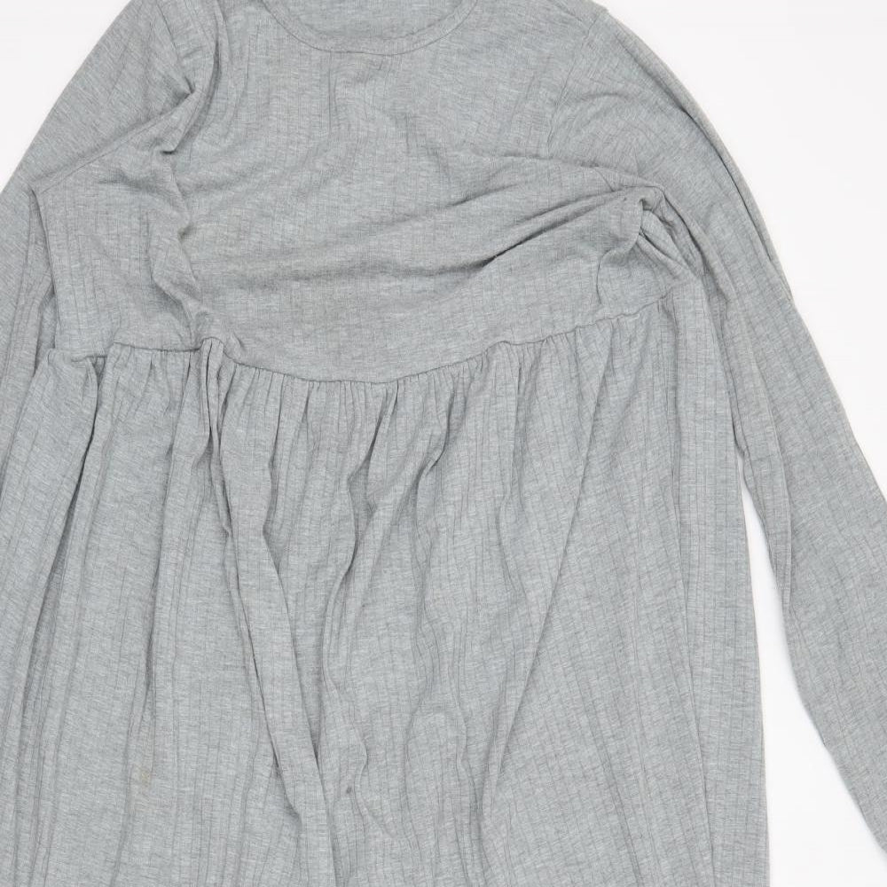 Boohoo Womens Grey   Jumper Dress  Size 16