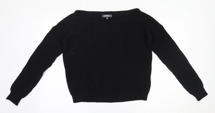 Missguided Womens Black Pullover Jumper Size 6