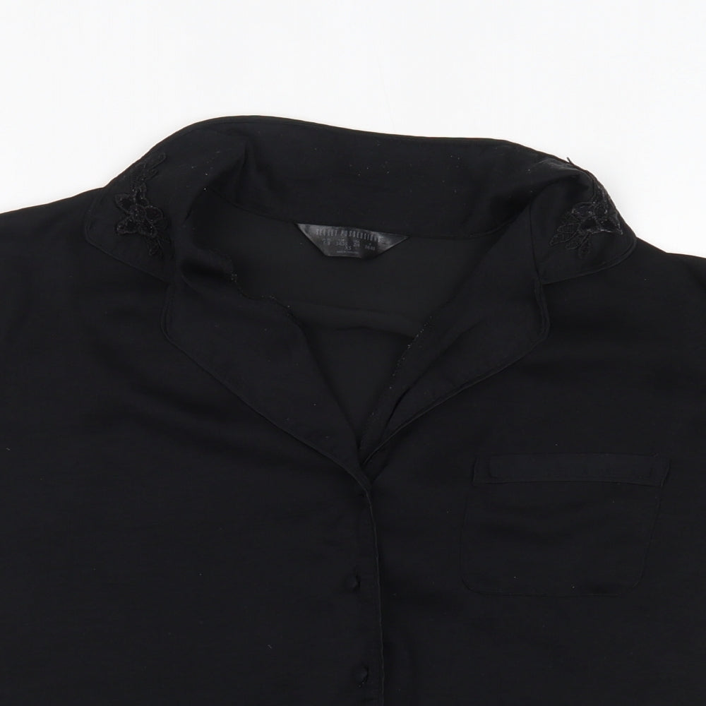 Secret Possesions Womens Black    Nightshirt Size S