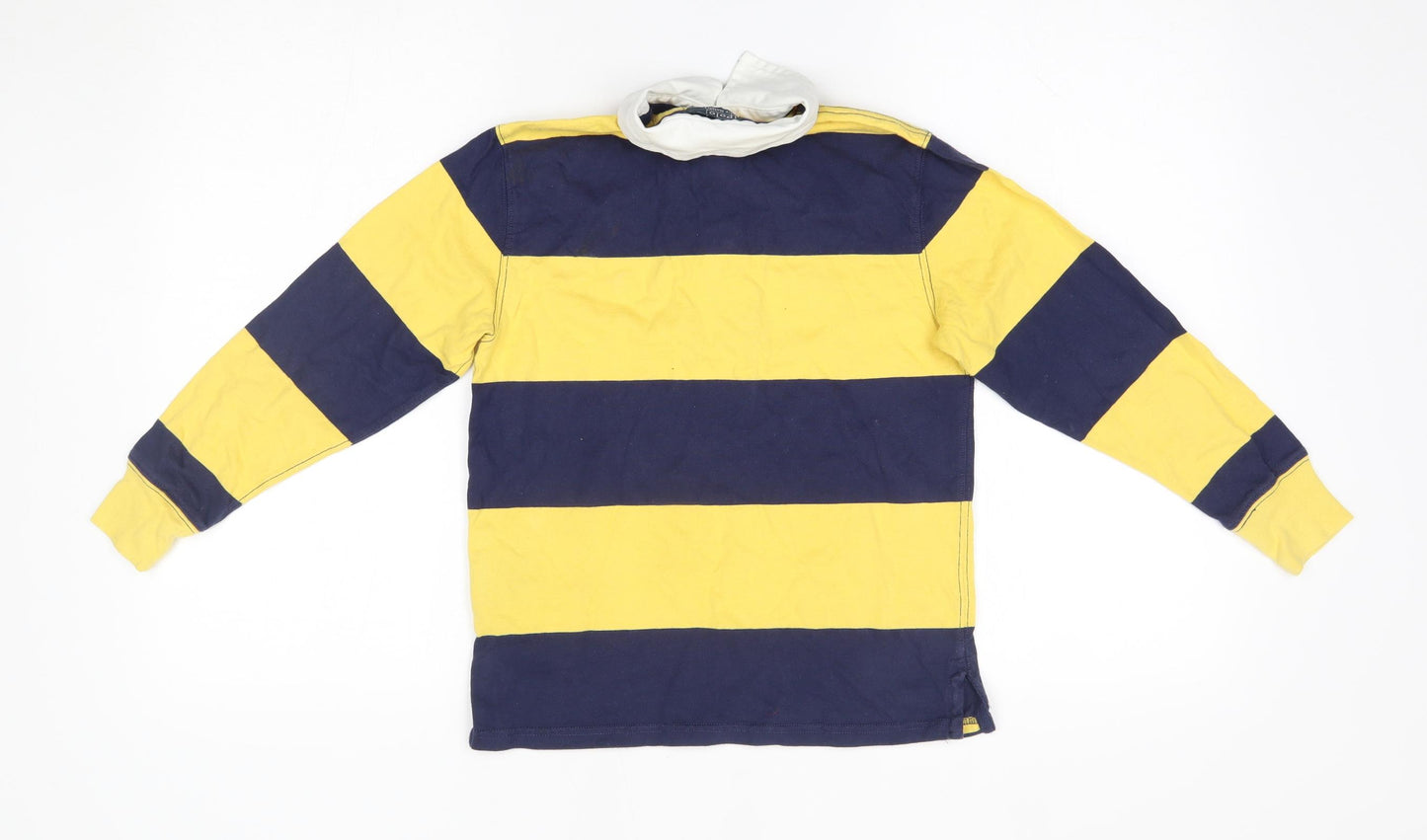 Polo Ralph Lauren Boys Yellow Striped  Pullover Jumper Size 8 Years