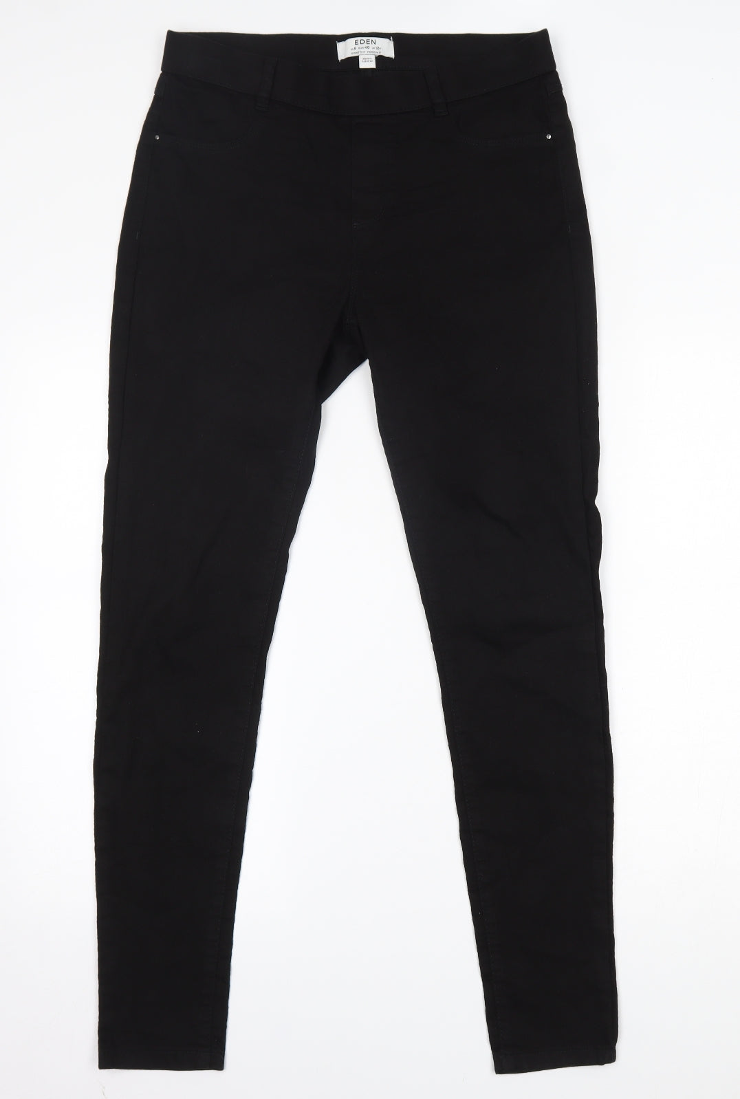 Eden Womens Black   Trousers  Size 12 L30 in - skinny