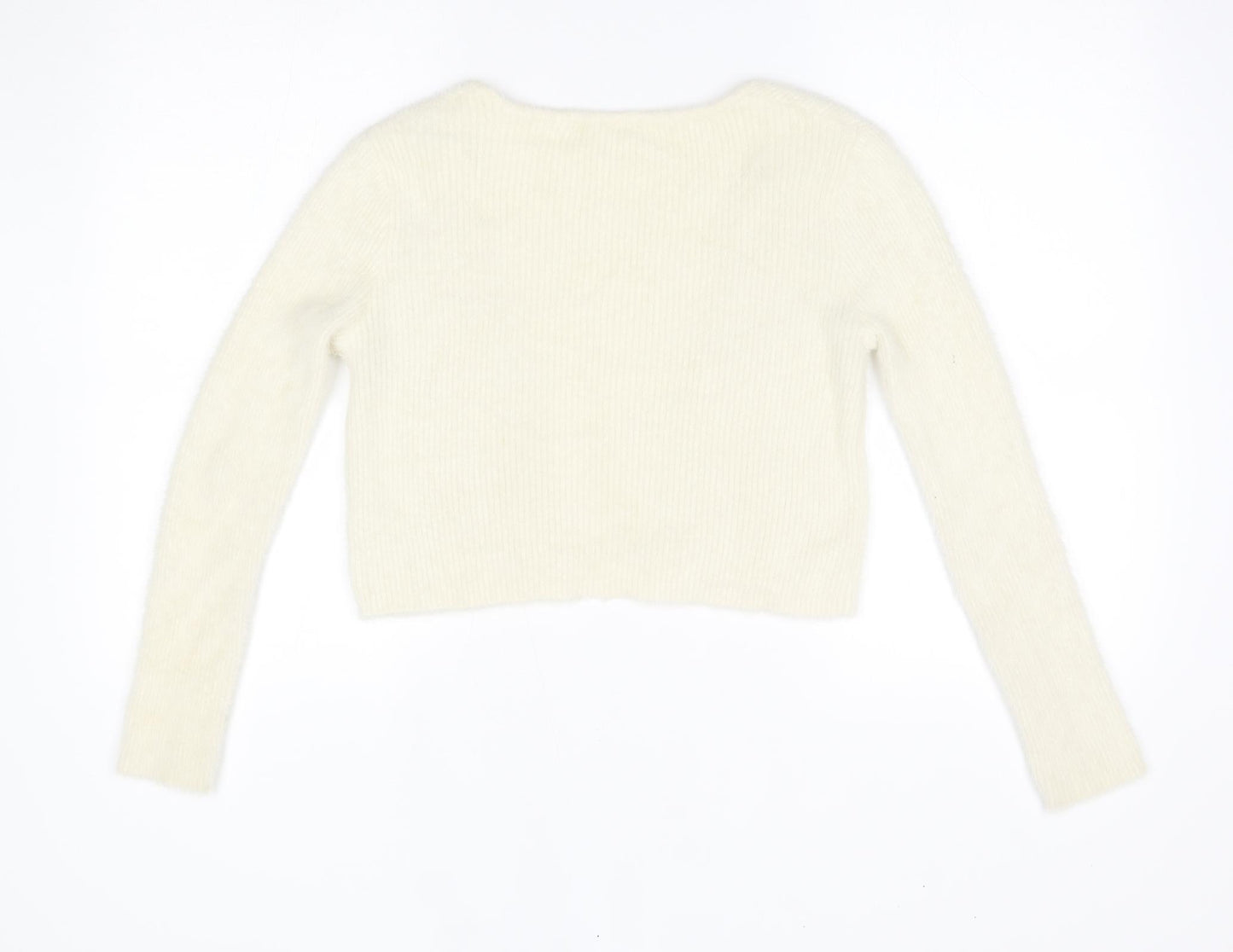 Urban Outfitters Womens Ivory   Cardigan Jumper Size M