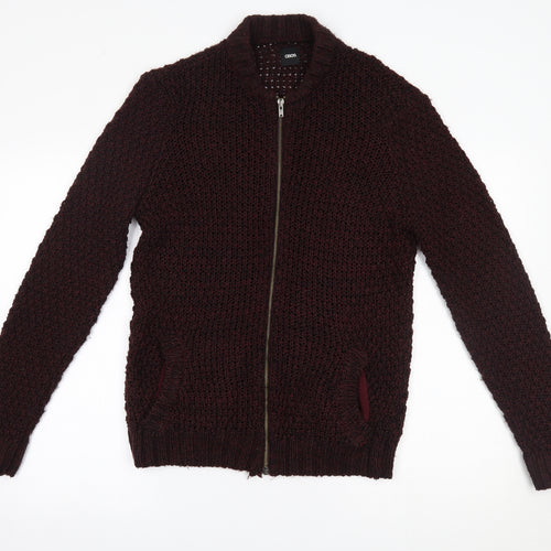 ASOS Mens Red   Full Zip Sweatshirt Size M