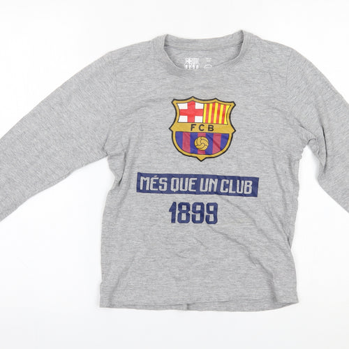 global brands group Boys Grey   Basic T-Shirt Size 10 Years  - FCB