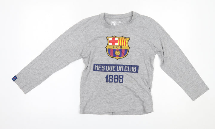 global brands group Boys Grey   Basic T-Shirt Size 10 Years  - FCB