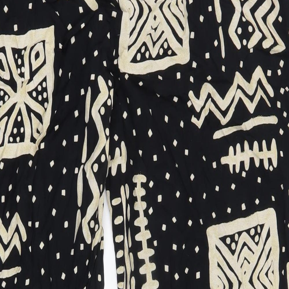 Kaleidoscope Womens Black Fair Isle  Trousers  Size 20 L30 in