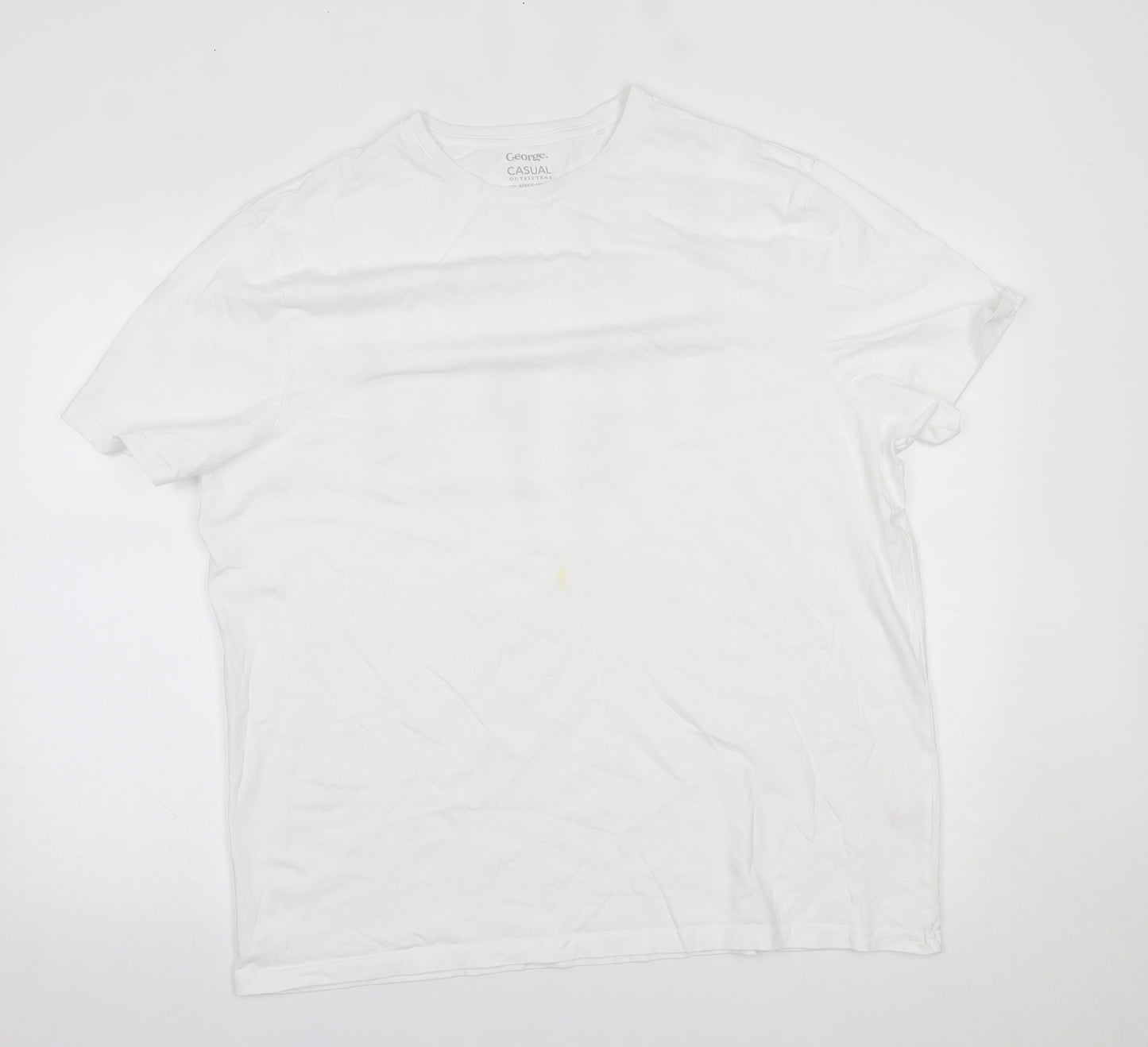 George Mens White    T-Shirt Size 2XL