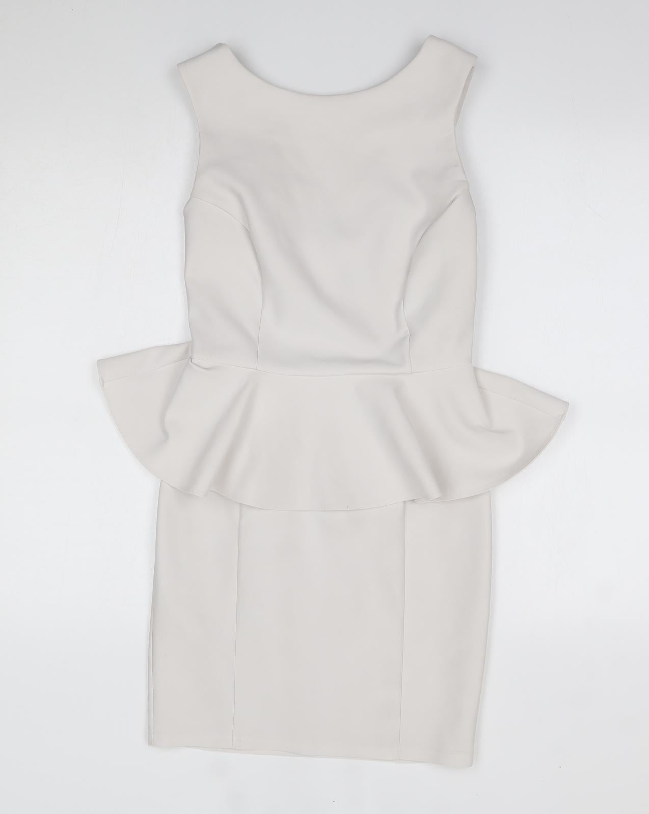 Topshop Womens White   Sheath  Size 10