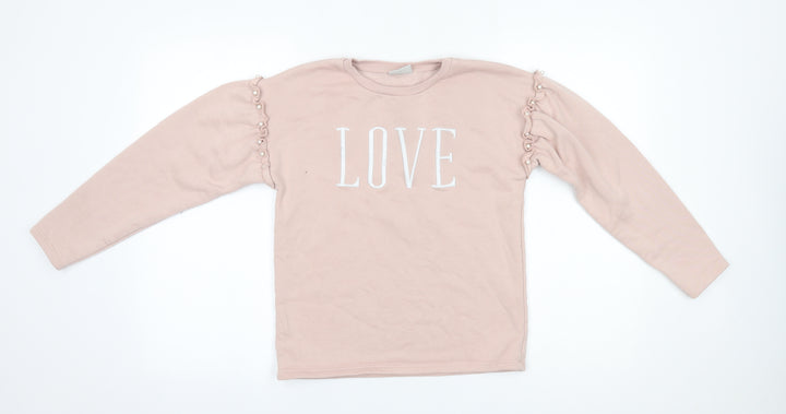 Matalan Girls Pink   Pullover Jumper Size 11 Years