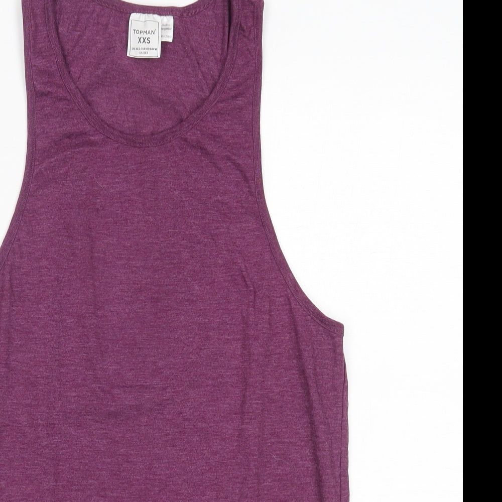 Topman Mens Purple   Basic Tank Size XS
