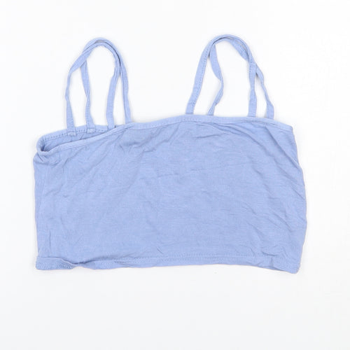 PRETTYLITTLETHING Womens Blue   Cropped Tank Size 6