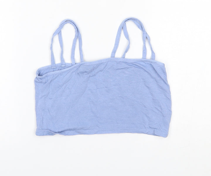 PRETTYLITTLETHING Womens Blue   Cropped Tank Size 6