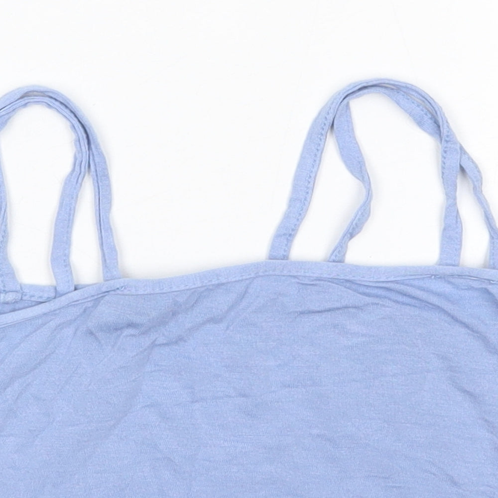 PRETTYLITTLETHING Womens Blue   Cropped Tank Size 6