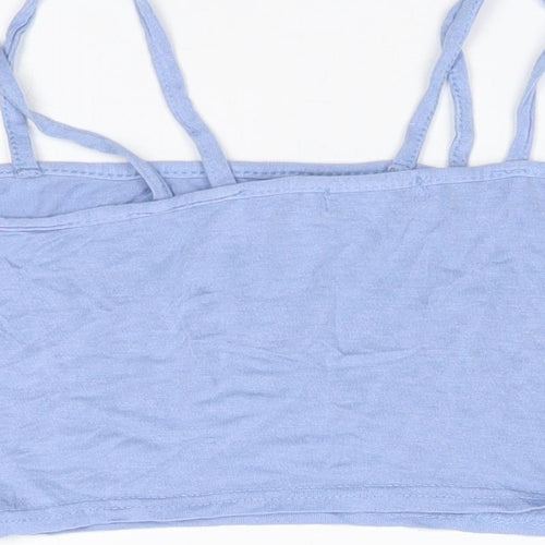 PRETTYLITTLETHING Womens Blue   Cropped Tank Size 6