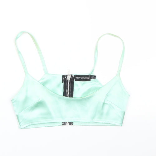 PRETTYLITTLETHING Womens Green   Basic T-Shirt Size 6
