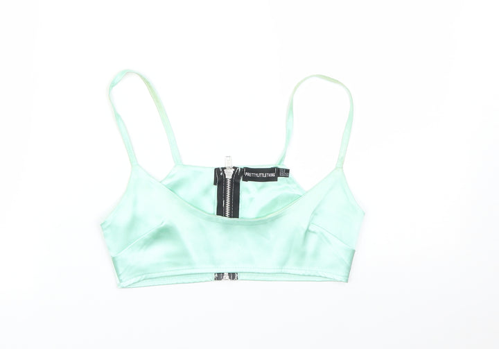 PRETTYLITTLETHING Womens Green   Basic T-Shirt Size 6