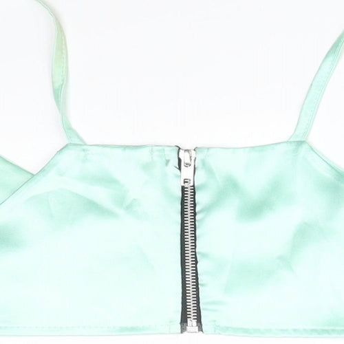 PRETTYLITTLETHING Womens Green   Basic T-Shirt Size 6