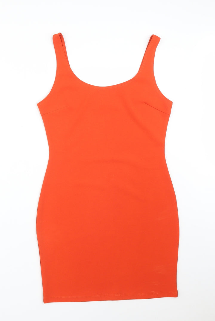 VERA&LUCY Womens Orange Bodycon Size L
