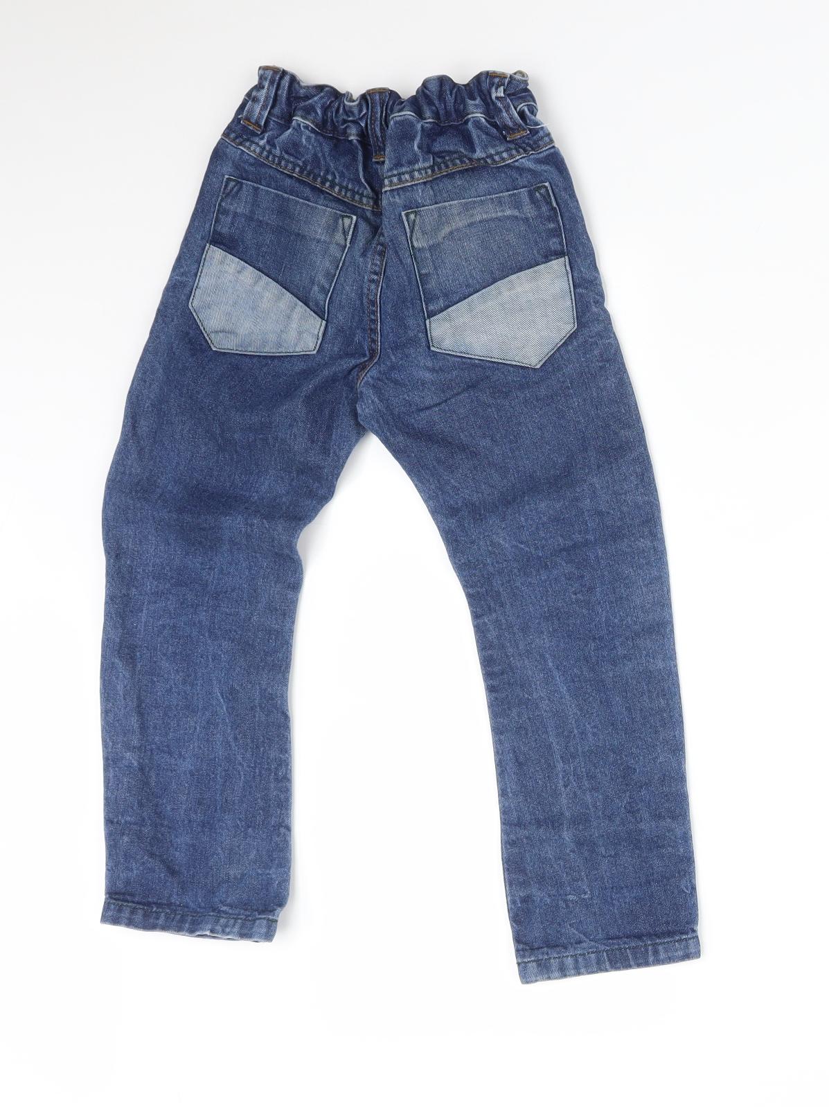 George Girls Blue   Straight Jeans Size 4-5 Years