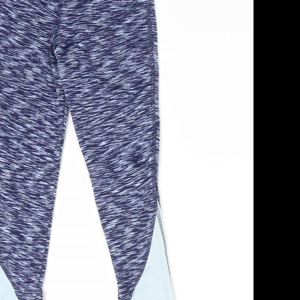 Matalan Girls Blue Flecked  Jogger Trousers Size 6-7 Years