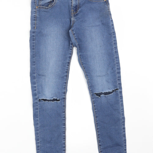 MISS EVIE Girls Blue   Skinny Jeans Size 9 Years