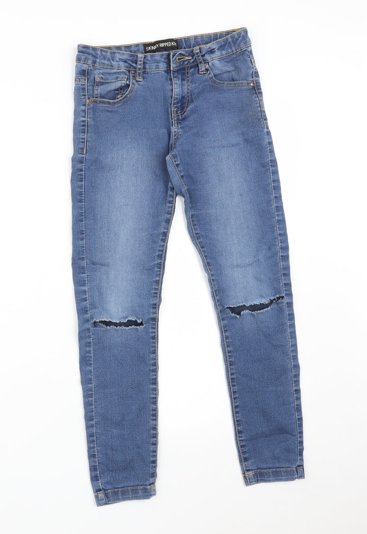 MISS EVIE Girls Blue   Skinny Jeans Size 9 Years
