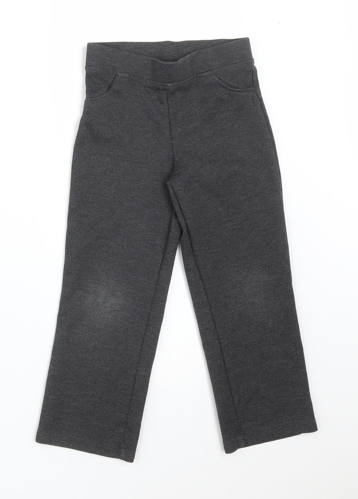 TU Girls Grey Jegging Trousers Size 4 Years